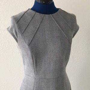 Grey plaid Sheath Dress